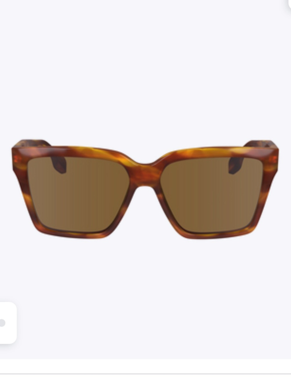 VICTORIA BECKHAM blonde striped Havana full set brand new sunglasses